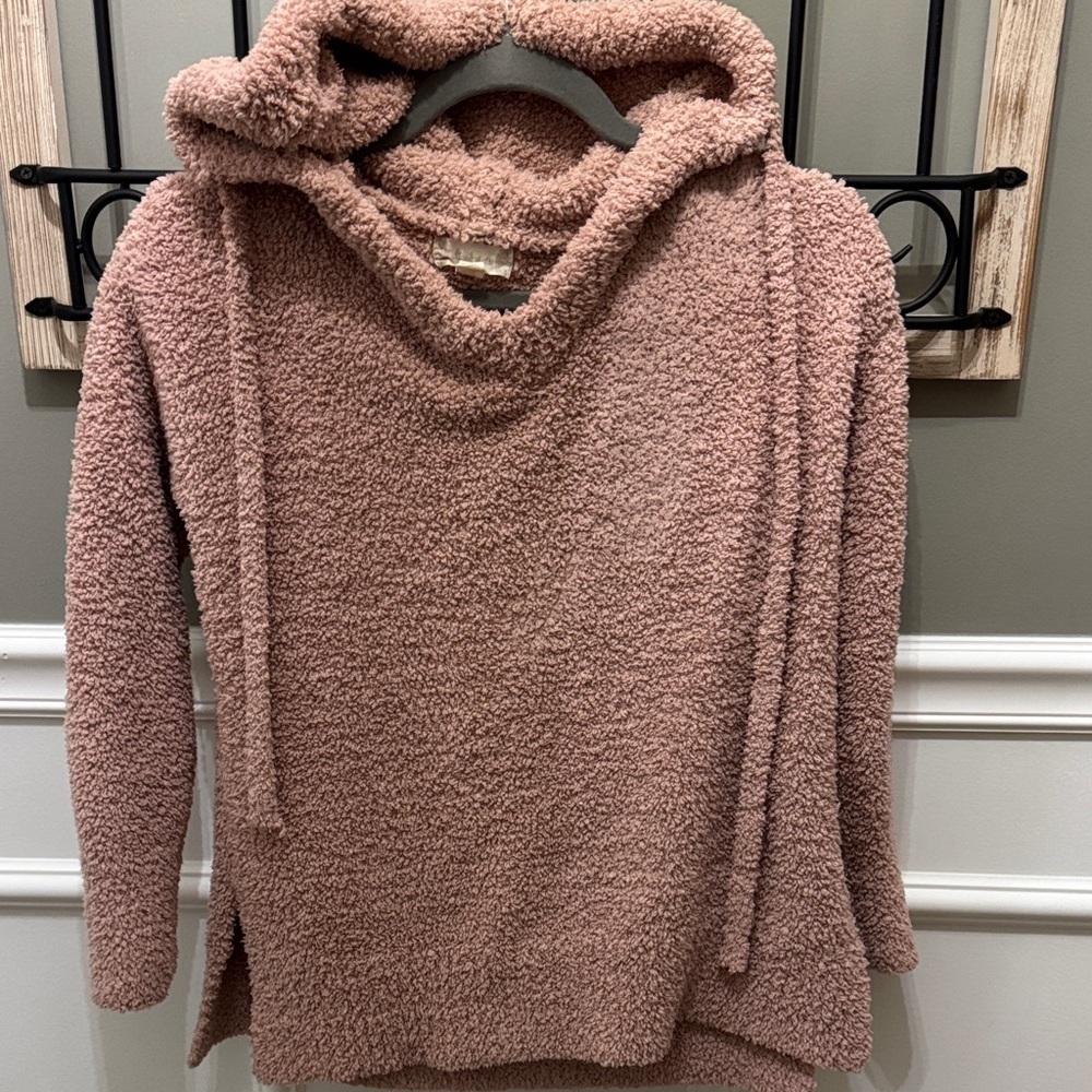 Altar’d State XS Cozy Pink Hooded Sweater